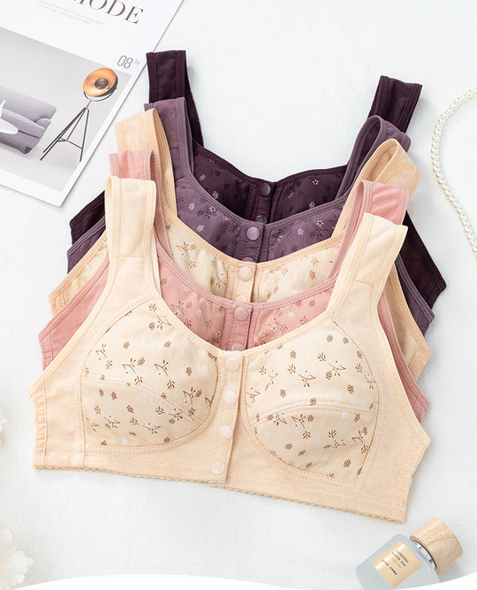Patterned Button Bliss Bra