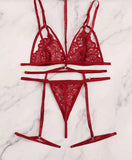 Lace Garter Set 16121 - Free Size