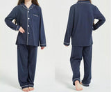 Kids Comfy Linen PJ Sets - Black