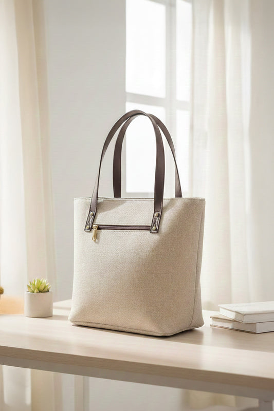 Classic Jute Tote - Mushroom Grey