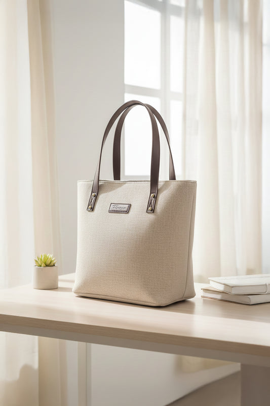 Classic Jute Tote - Mushroom Grey