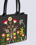 Premium Jute Tote Bag - Black