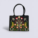 Premium Jute Tote Bag - Black