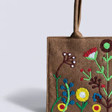 Premium Jute Tote Bag - Brown