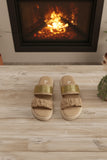 Braided Glam Slides - R 01 - Beige