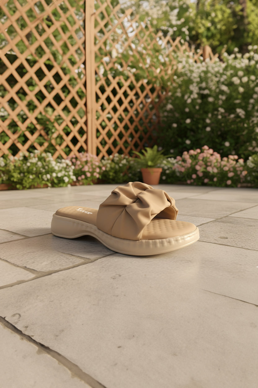 The Luxe Knot Slide - R 05 - Beige