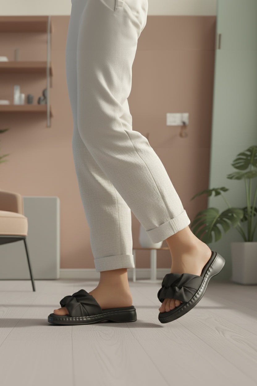 The Luxe Knot Slide - R 05 - Black