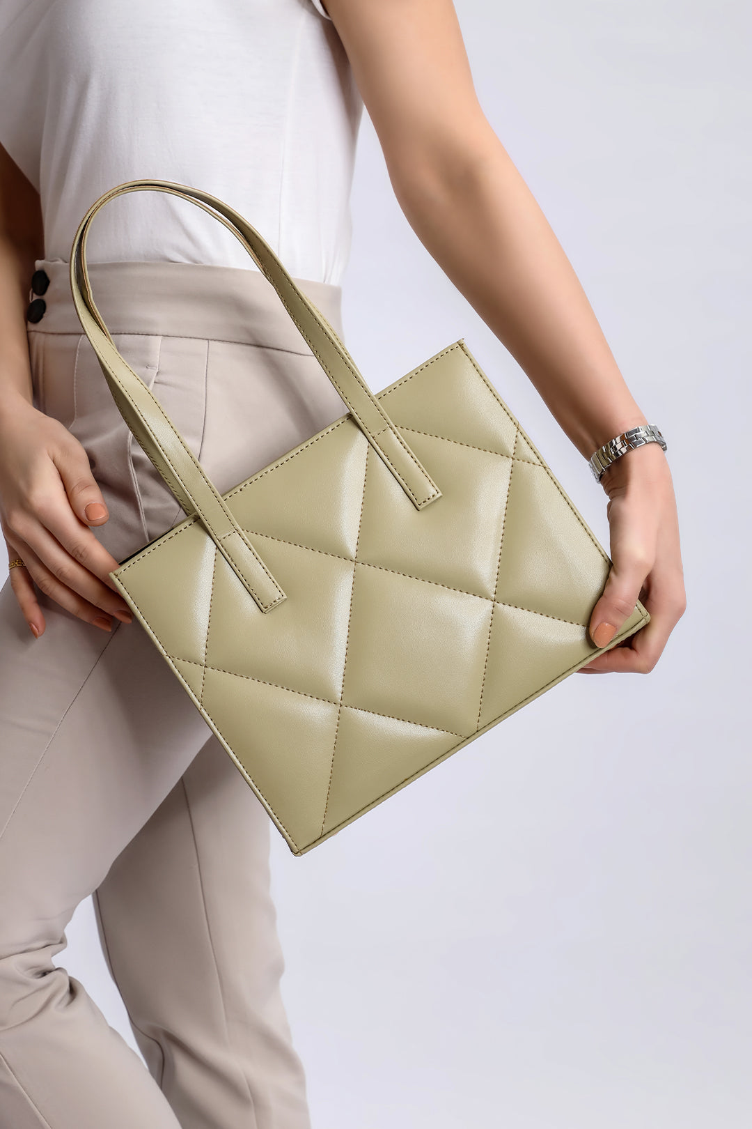 Luxe Shoulder Bag - Olive Green