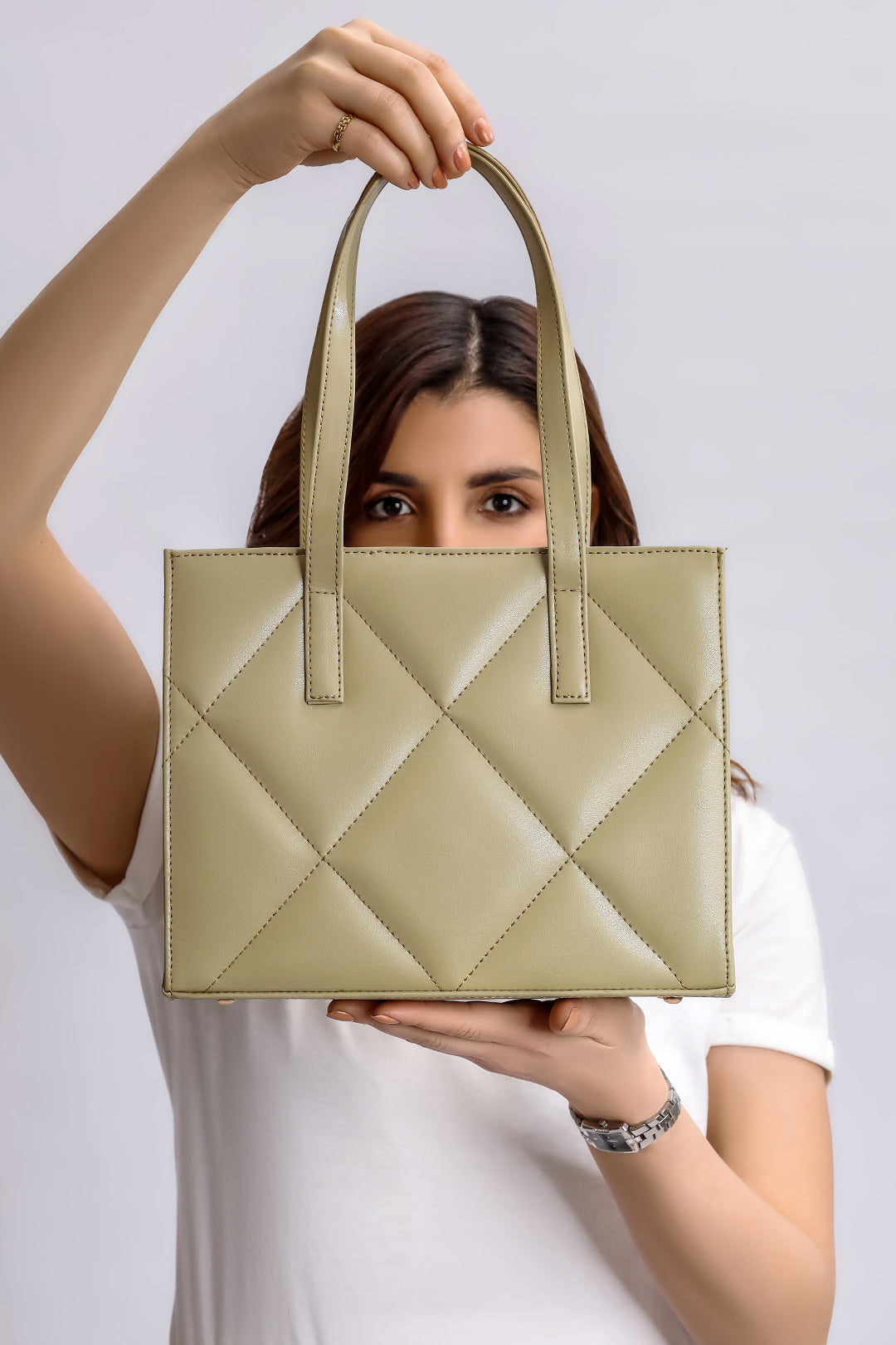Luxe Shoulder Bag - Olive Green