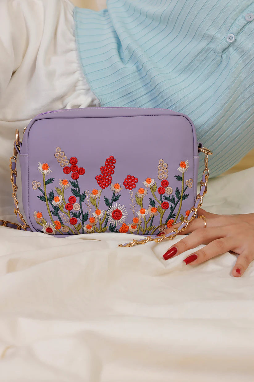 The Blosséra Charm Crossbody - Lavender