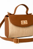 Glam Fold Handbag - Mustard