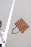 Embroidery tote 01 - Mustard