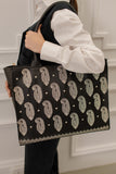 Embroidery tote 01 - Black