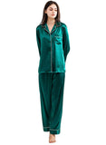Silk PJ Set - Green