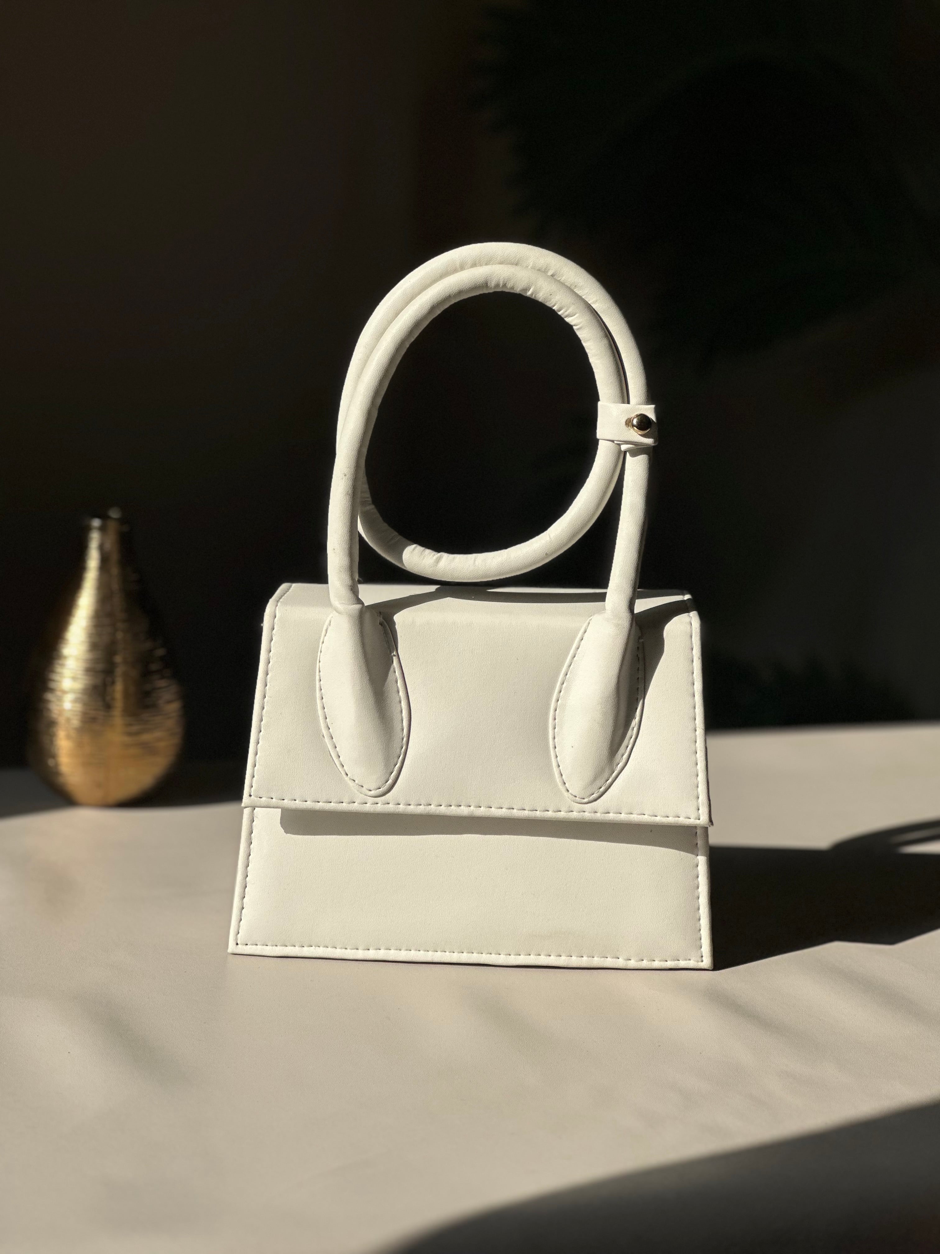 Jacqumues Handbag - White