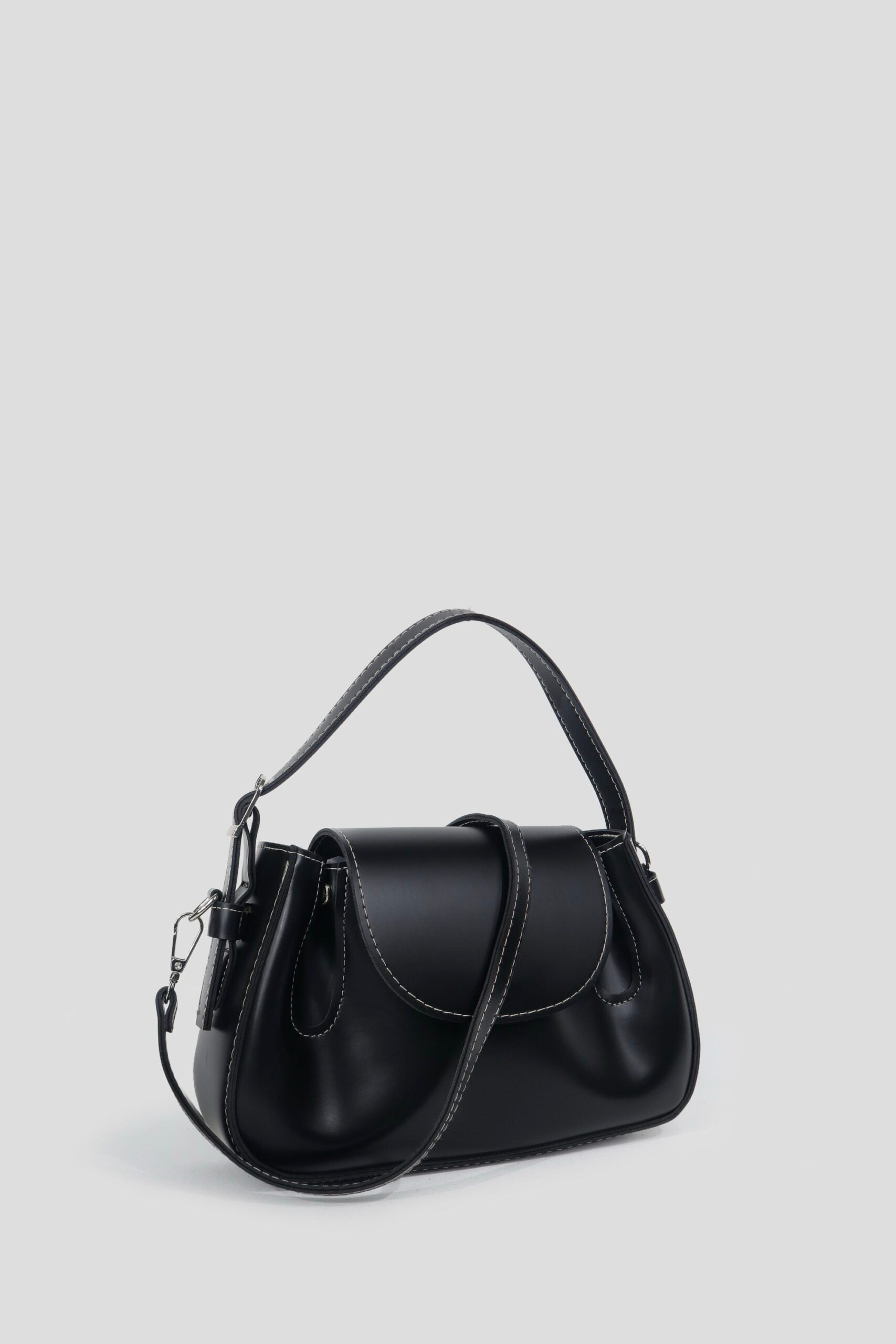 Amara Plum Shoulder Bag - Black