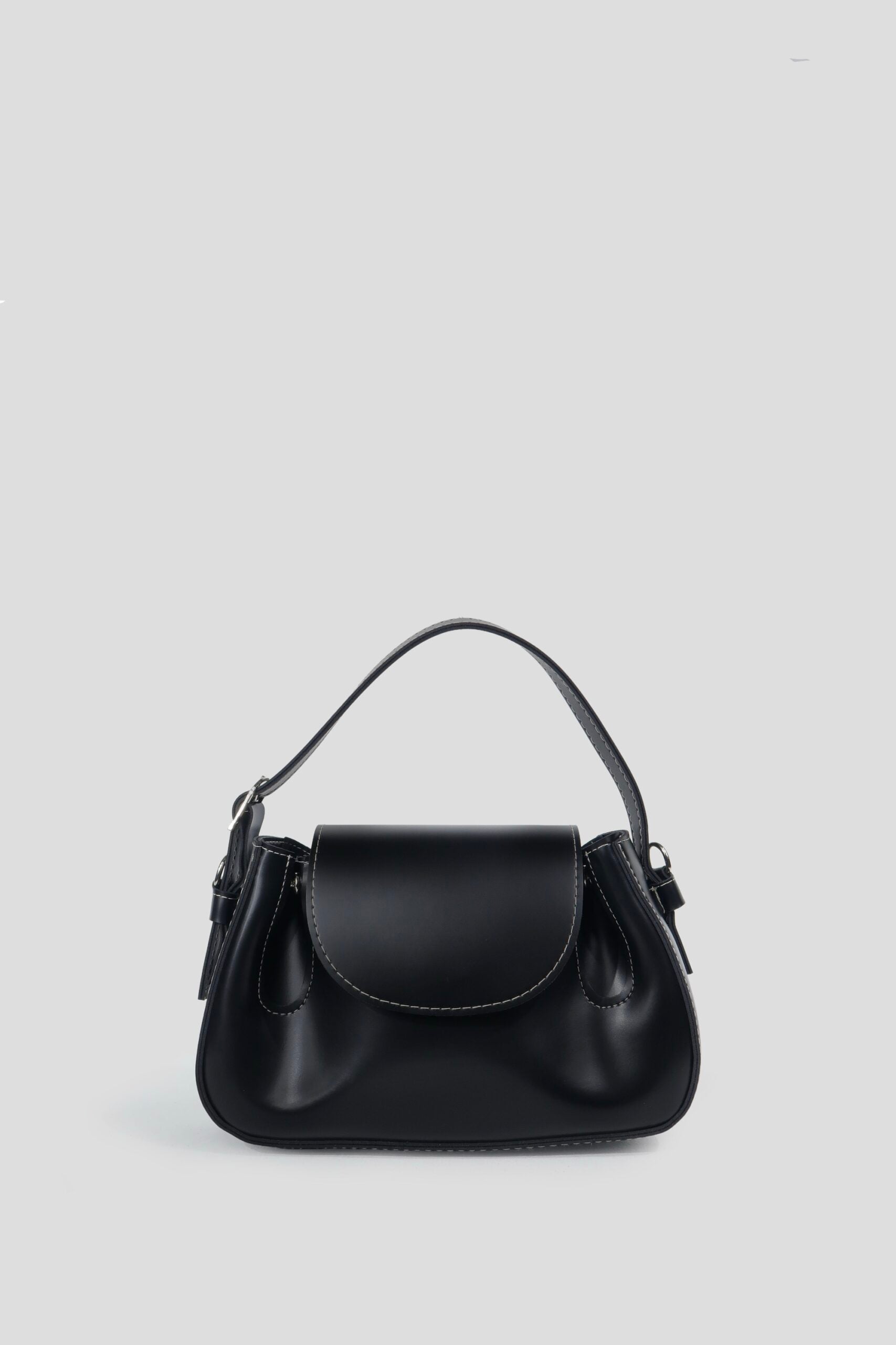 Amara Plum Shoulder Bag - Black