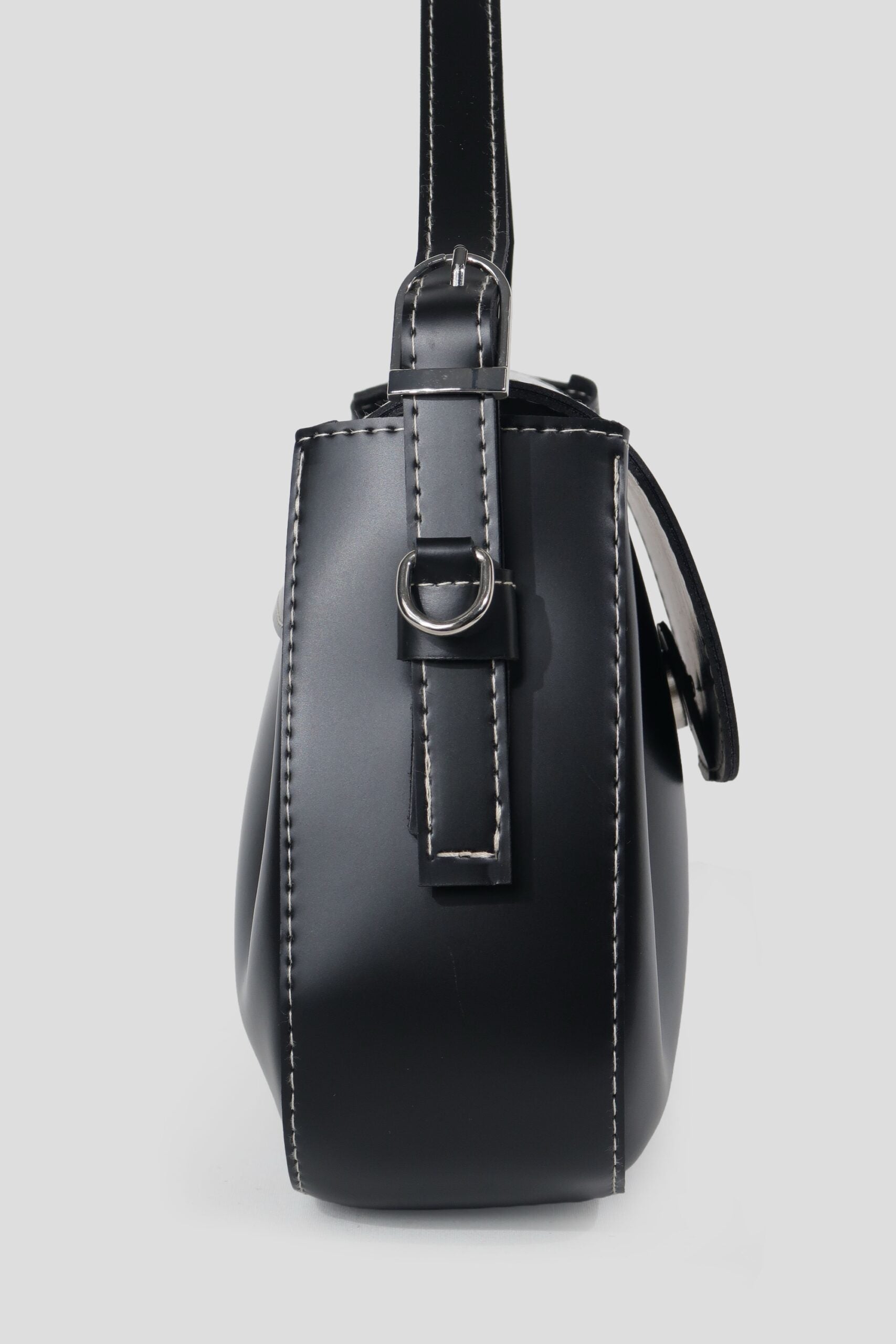 Amara Plum Shoulder Bag - Black