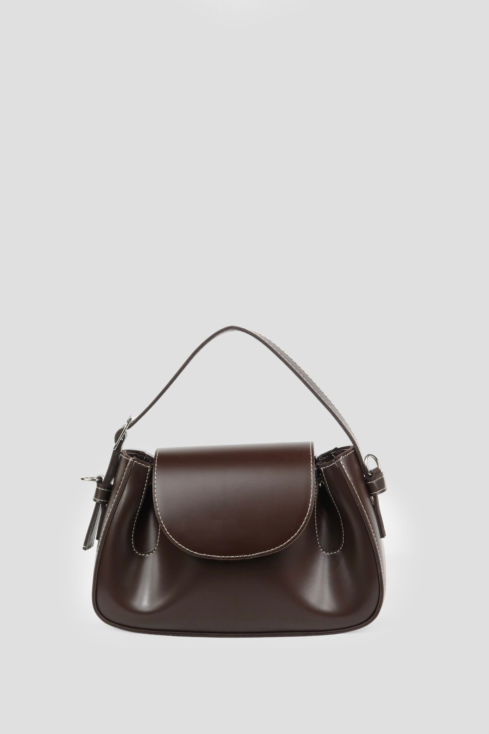 Amara Plum Shoulder Bag - Brown
