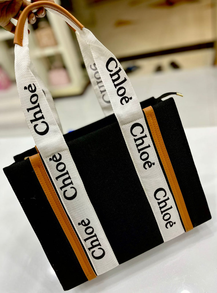 Chloe Canvas Tote 51 - Black